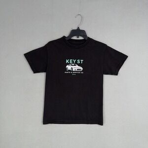 Key Street Shirt Womens Small Black Parts Service Car Graphic Tee Tagless